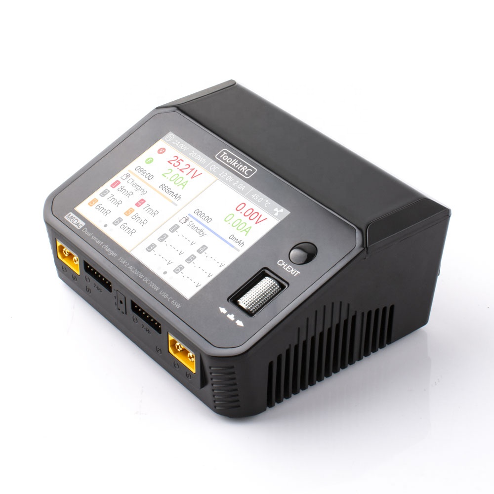 Chargeur intelligent double AC - Toolkitrc M6Dac Smart Charger avis et prix