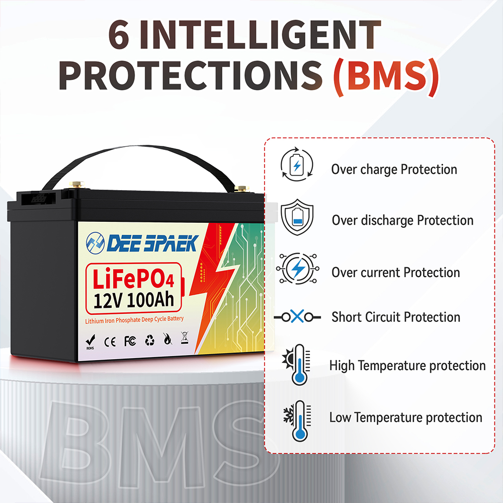 Batterie Lifepo4 DEEPSPAEK 12V - Lifepo4 12V 100Ah Bms Bluetooth avis et prix