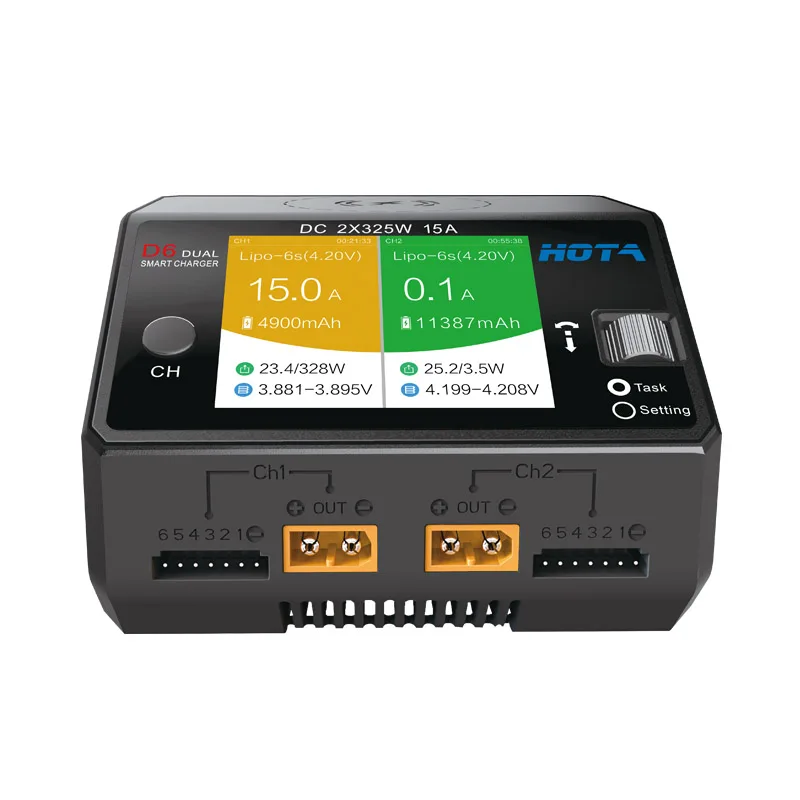 Hota – chargeur intelligent D6 - Hota D6 Pro Dual Lipo Charger avis et prix