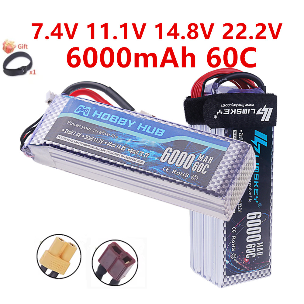 Batterie Lipo 2S 3S 4S 6S 7.4V - 4S Lipo Battery 14.8V 6000Mah avis et prix
