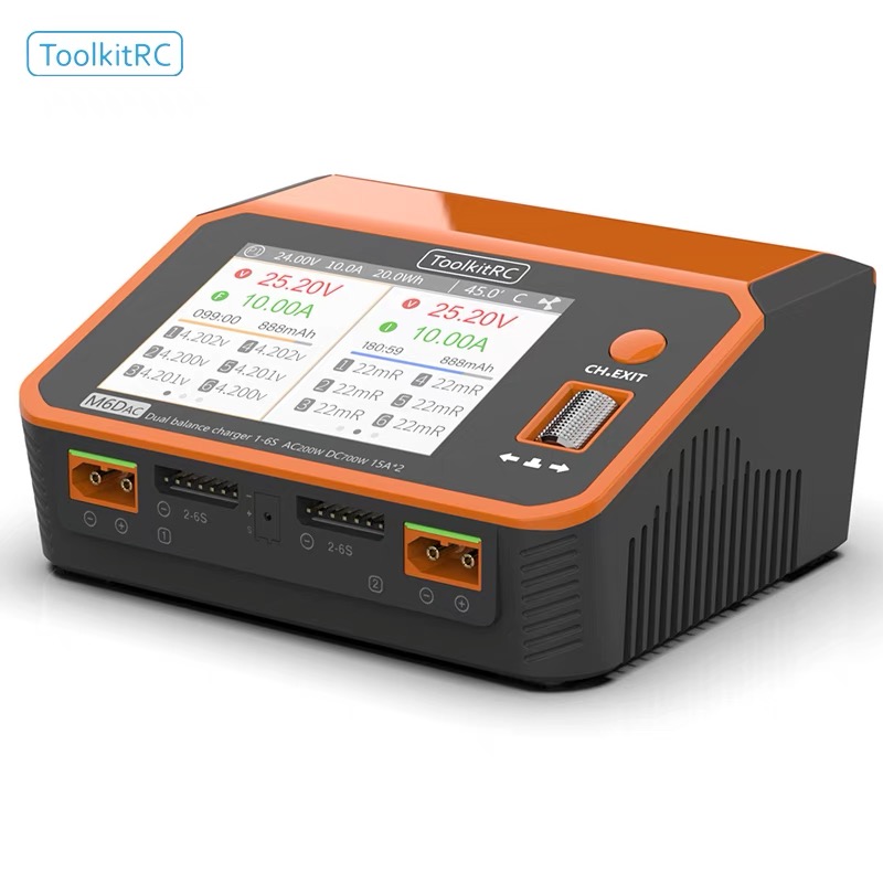 ToolkitRC M6DAC 350W X 2 USB-C - Toolkitrc M6Dac Smart Charger avis et prix