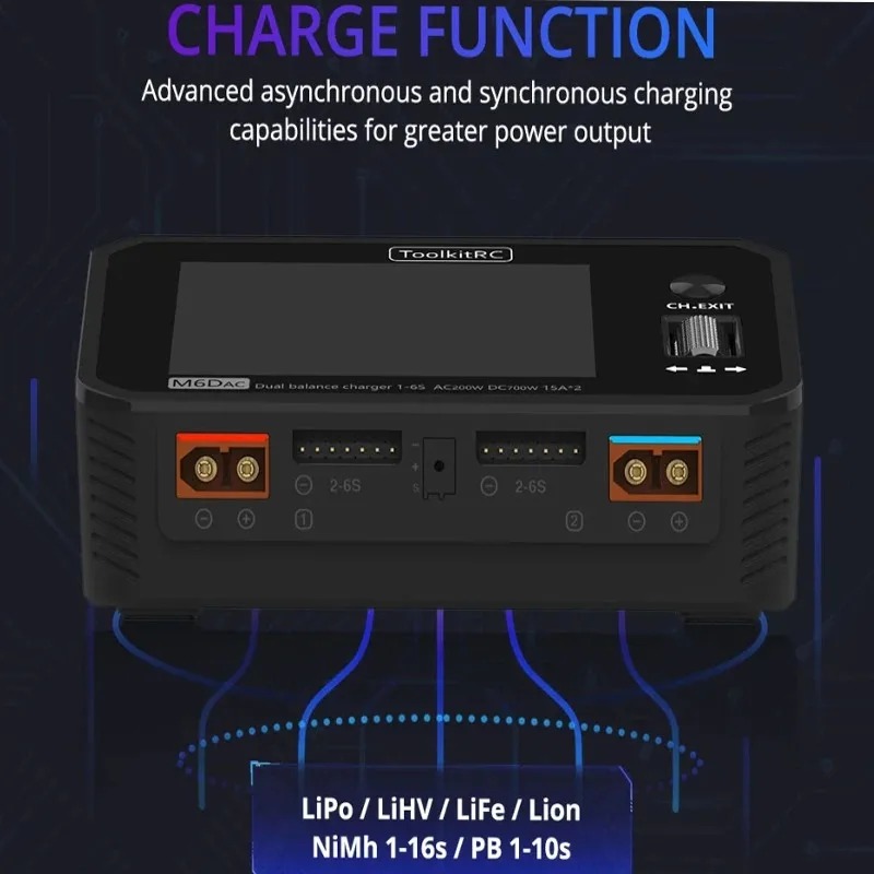 Chargeur/Déchargeur intelligen - Toolkitrc M6Dac Smart Charger avis et prix