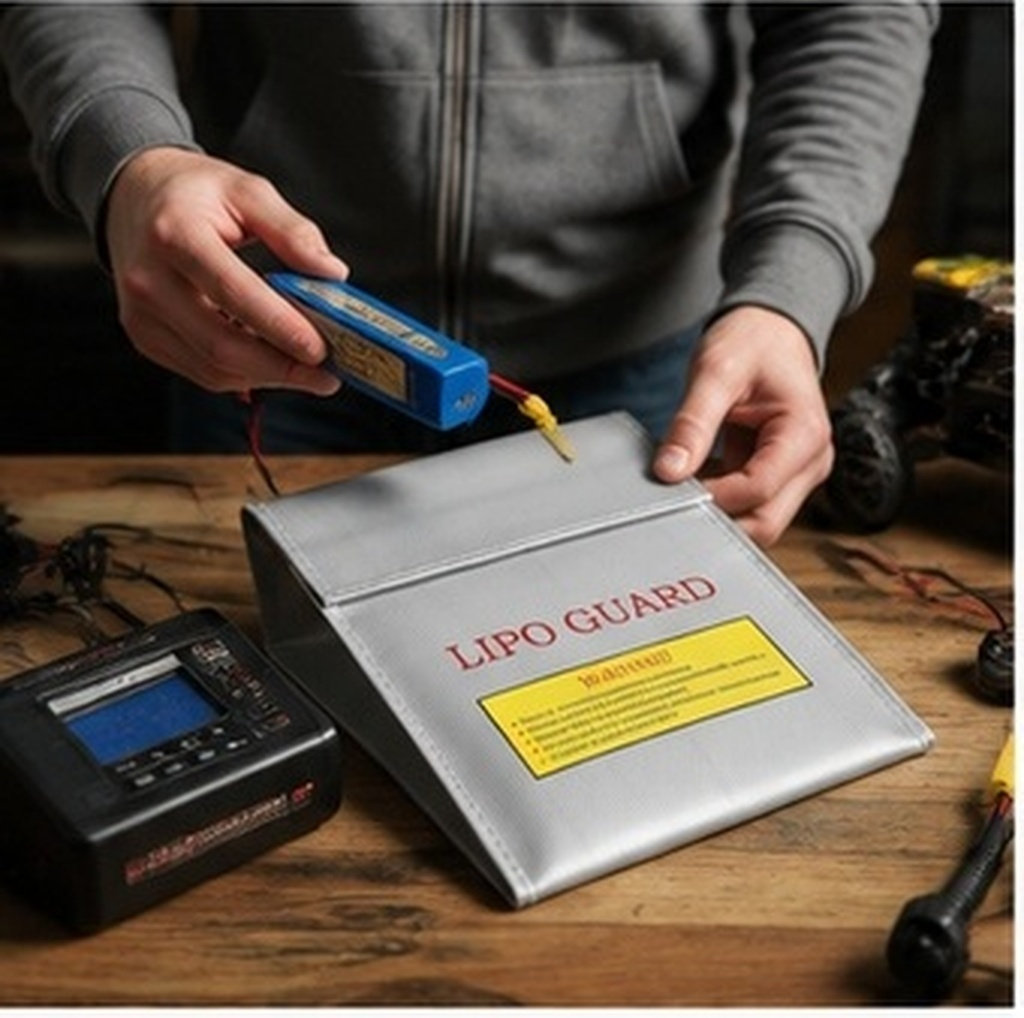 Sac de sécurité Lipo ignifuge  - Lipo Battery Fireproof Safety Charge Box avis et prix