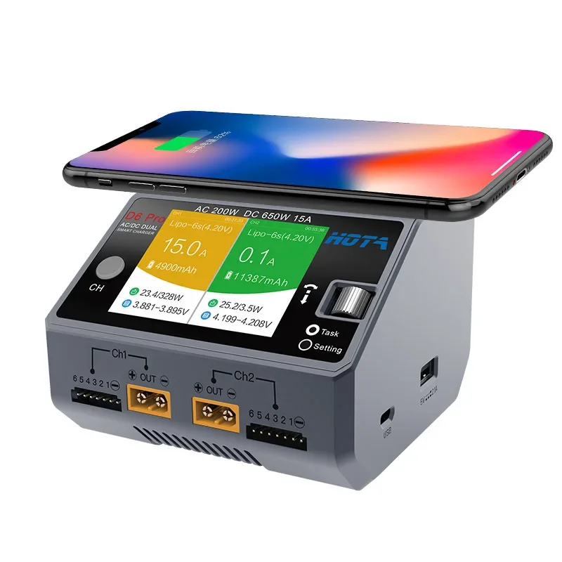Chargeur intelligent double ca - Hota D6 Pro Dual Lipo Charger avis et prix